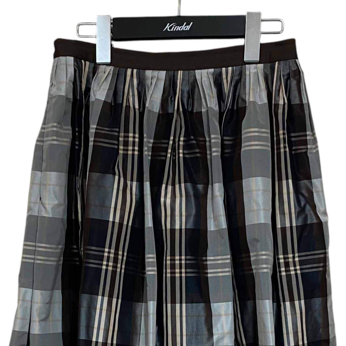 Drawer(ドゥロワー) 23AW ナイロンチェックタックスカート 6524-299