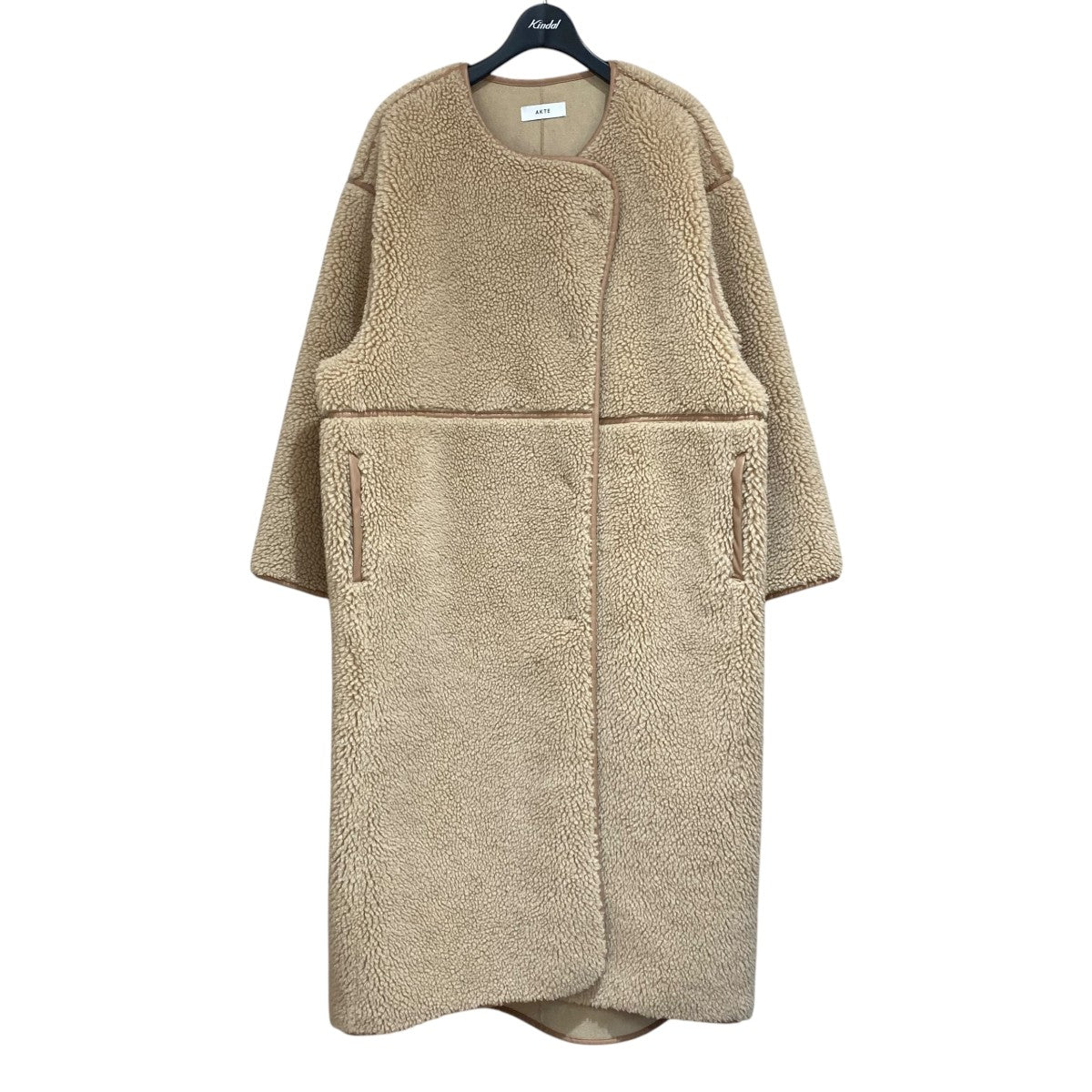 トリミングロングボアコート122301020