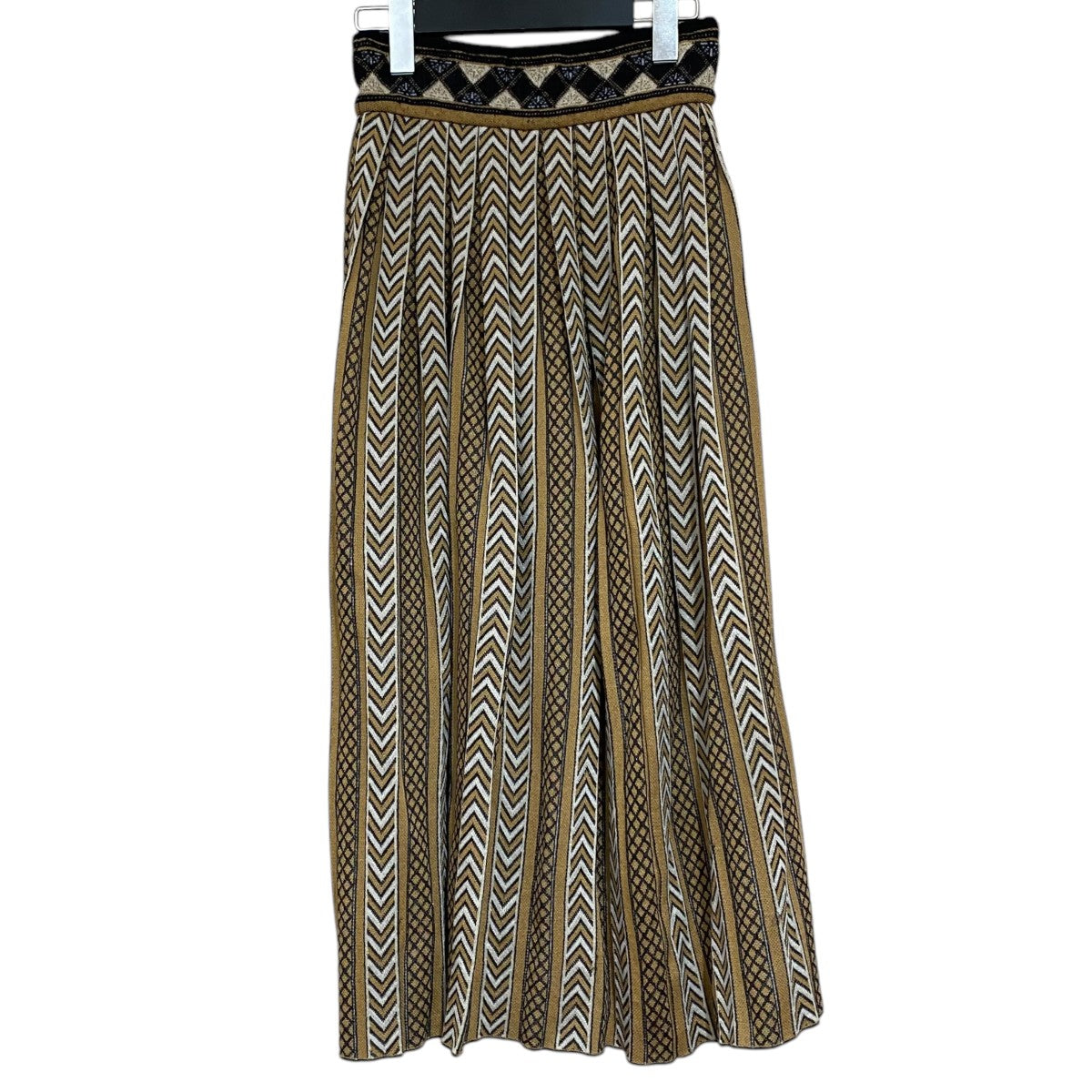 スカートMM20FW-KN016 Pleated Knitted Skirt