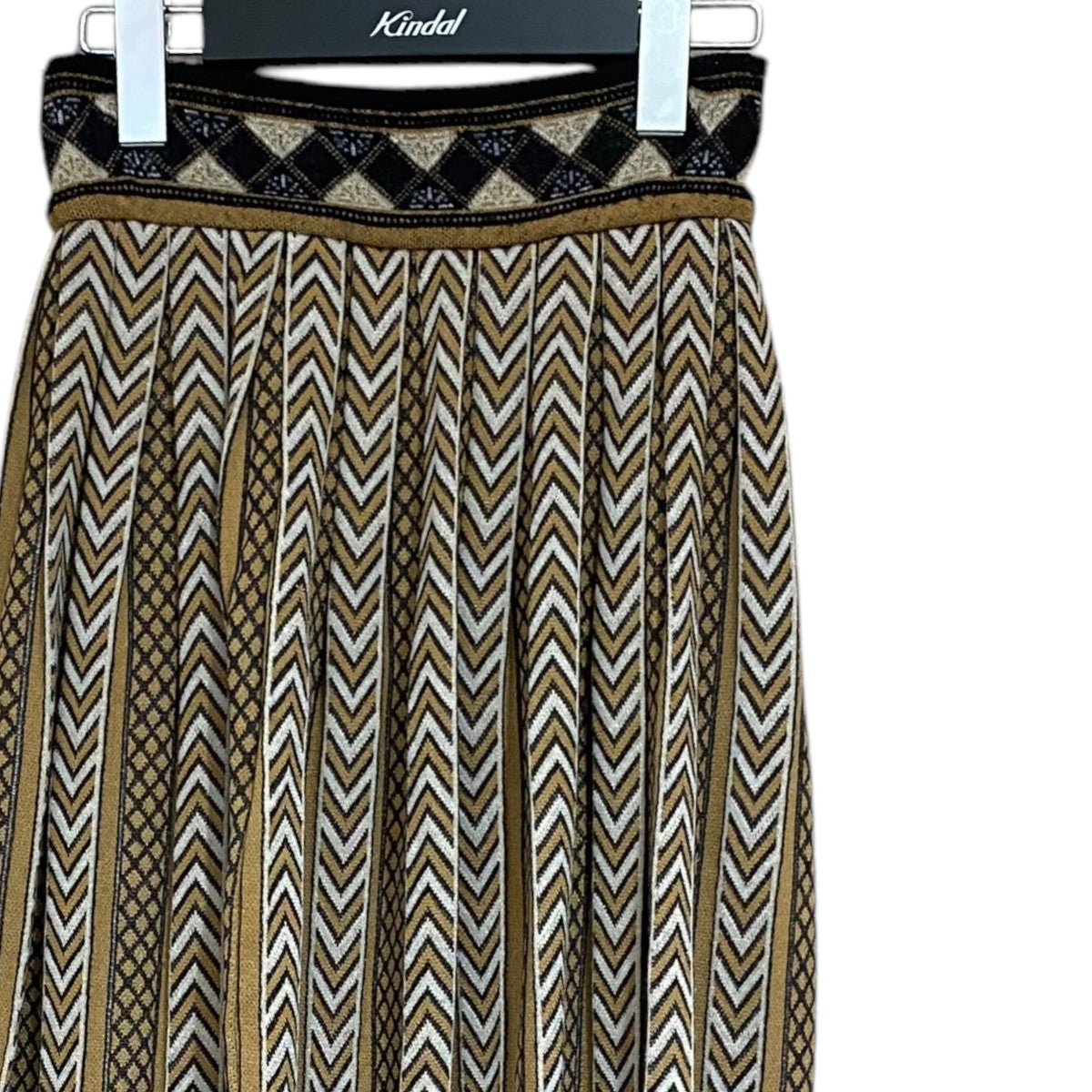 スカートMM20FW-KN016 Pleated Knitted Skirt