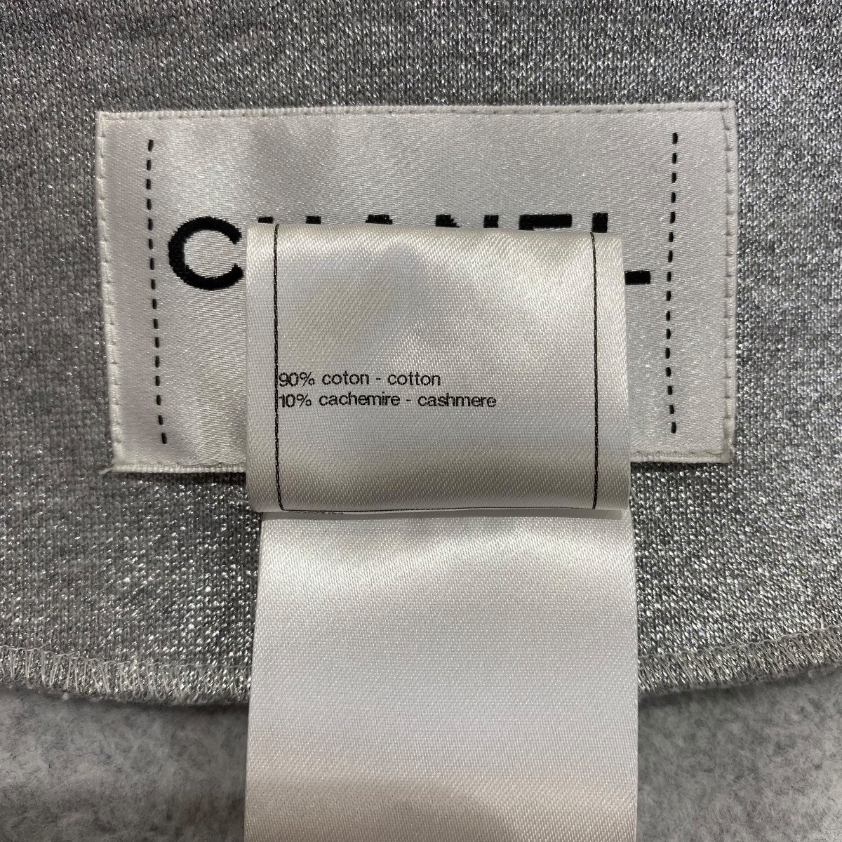 美品　CHANEL ジャケット　38 グレー 楽天市場】CHANEL シャネル ノーカラージャケット 19B