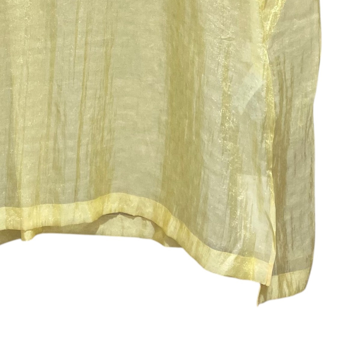 Silk Nylon Floral Jacqard Sheer TopMM21SS-SH021