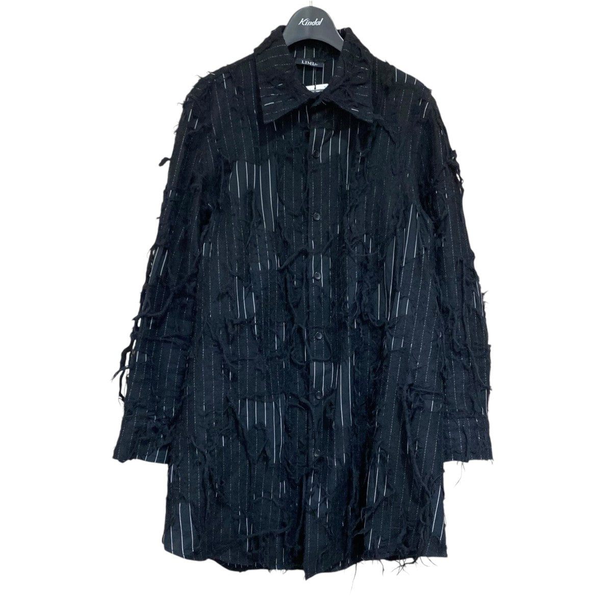 LIMI feu(リミフゥ) 24AWグランジストライプシャツLO-B50-014 LO-B50