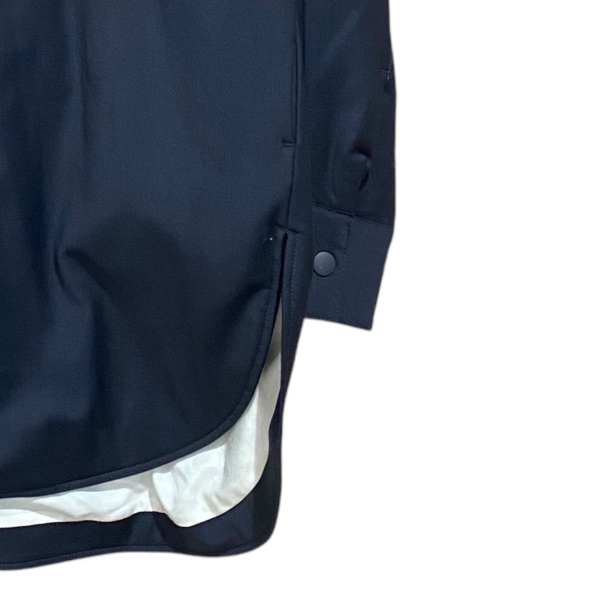 ウールポリエステルトロピカルシャツジャケット12-07-15-07302