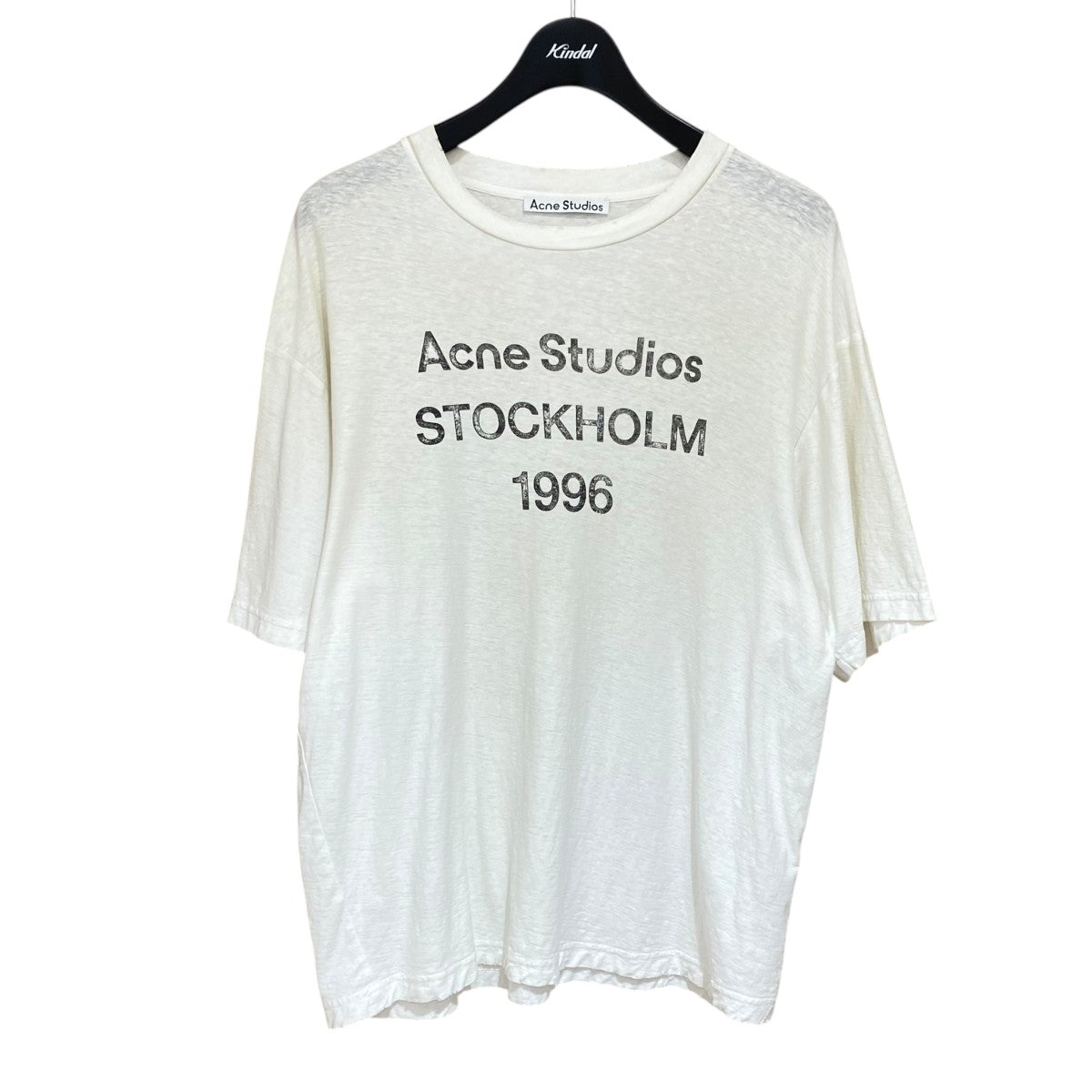 ACNE STUDIOS ダメージ加工 LOGO T-SHIRT RELAXED FITTシャツFN-UX-TSHI000013 古着・中古-1枚目のアイテム画像