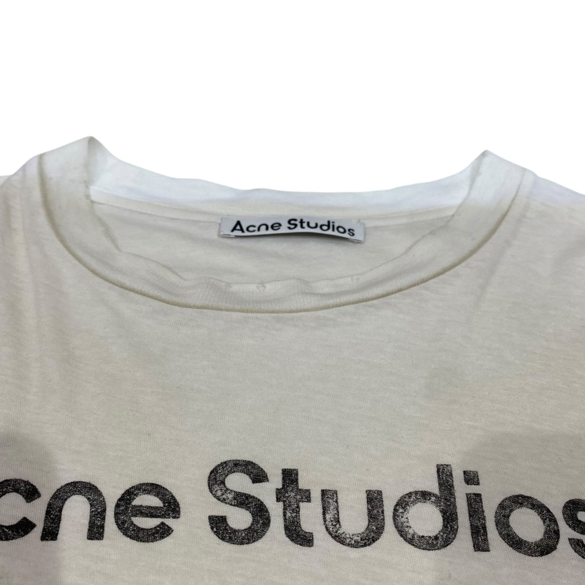 ACNE STUDIOS ダメージ加工 LOGO T-SHIRT RELAXED FITTシャツFN-UX-TSHI000013 古着・中古-6枚目のアイテム画像
