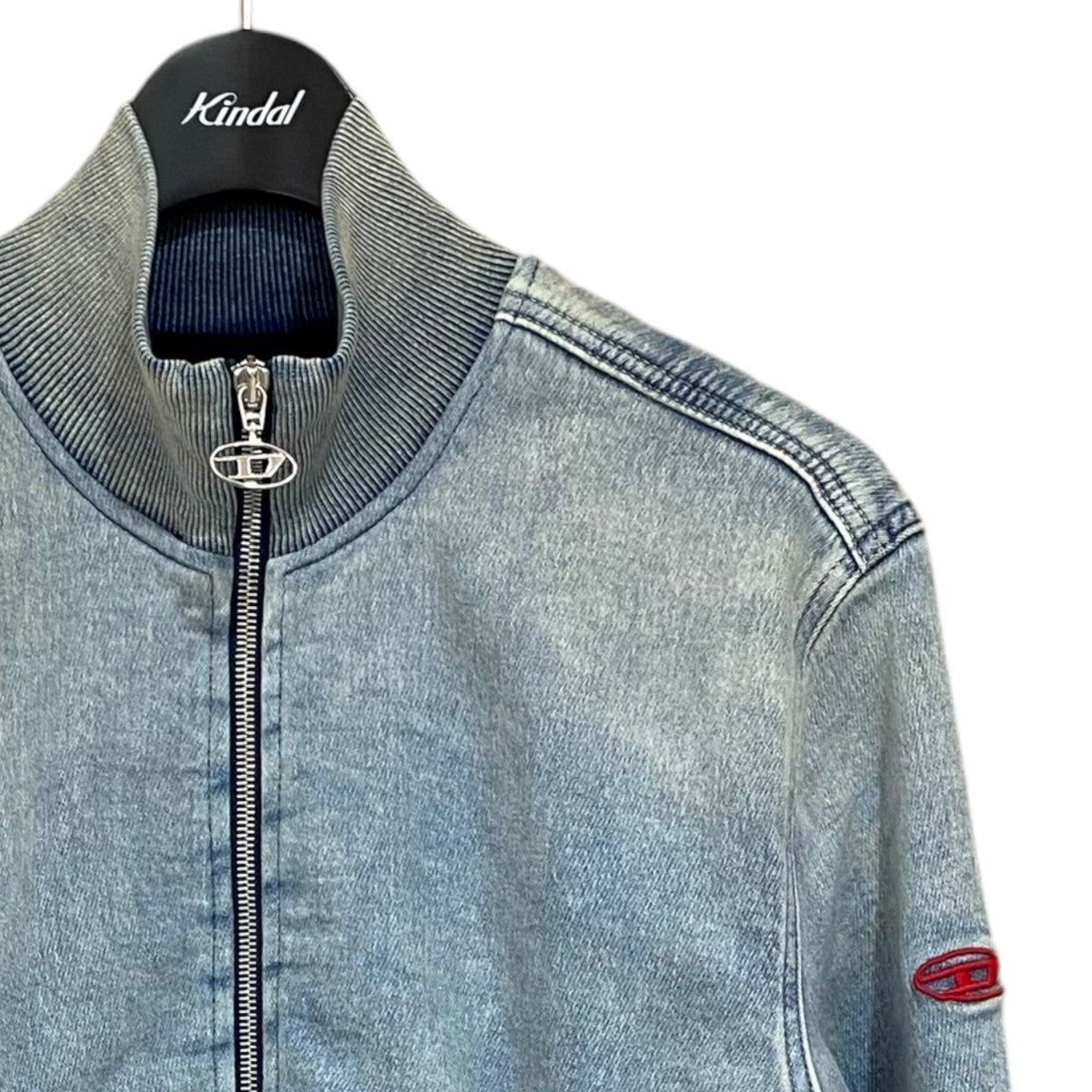 新品　DIESEL D-Buzee Mサイズ トラックジャケット D-BUZYE-S TRACK Zip-up sweater in Track Denim｜ブルー
