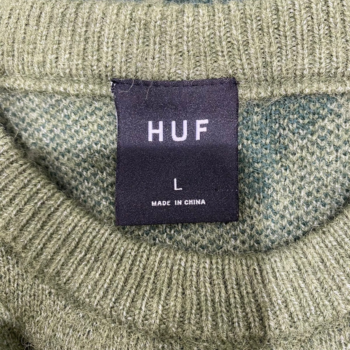 HUF(ハフ) マリファナ柄ニット グリーン サイズ L｜【公式】カインド