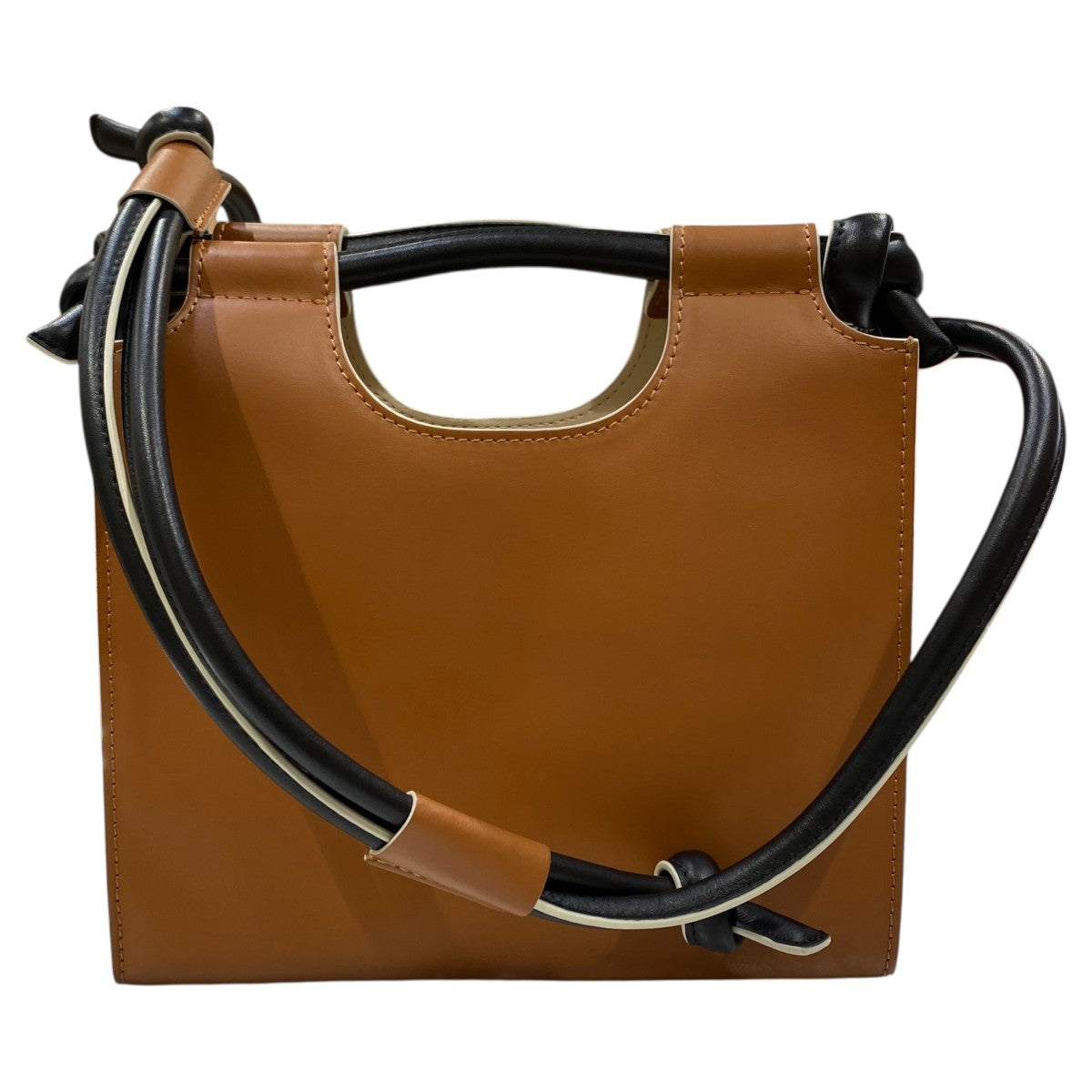 【中古】【値下げ】MARNI セルローストートバッグ　ブラウン 楽天市場】マルニ marni セルロース トートバッグの通販