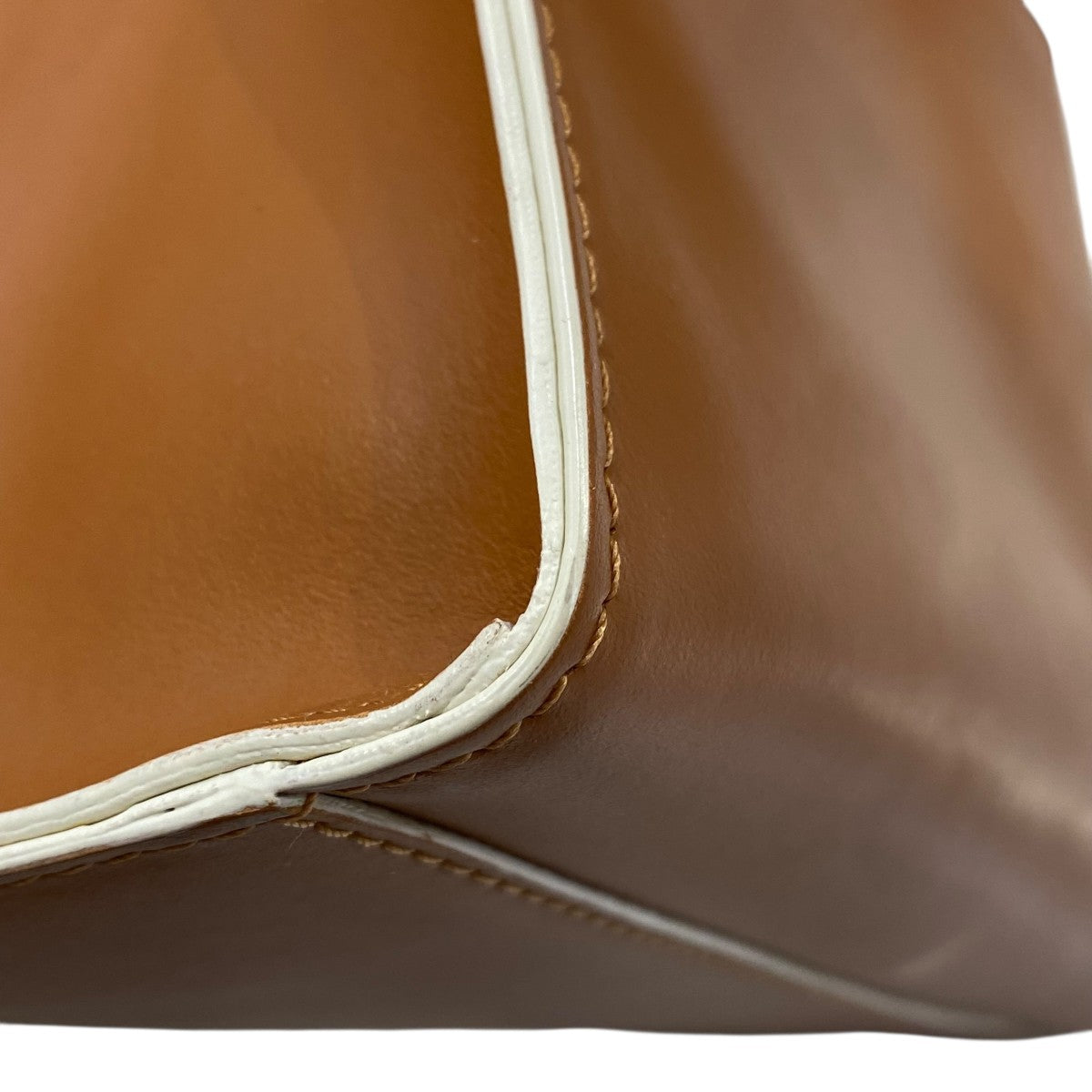 【中古】【値下げ】MARNI セルローストートバッグ　ブラウン 楽天市場】マルニ MARNI トートバッグ ノースサウス バイカラー