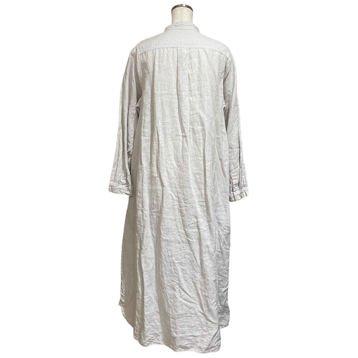 nest Robe リネンバンドカラーブラウス シャツ 2way オフホワイト nest Robe リネンバンドカラーブラウス シャツ 2way オフ