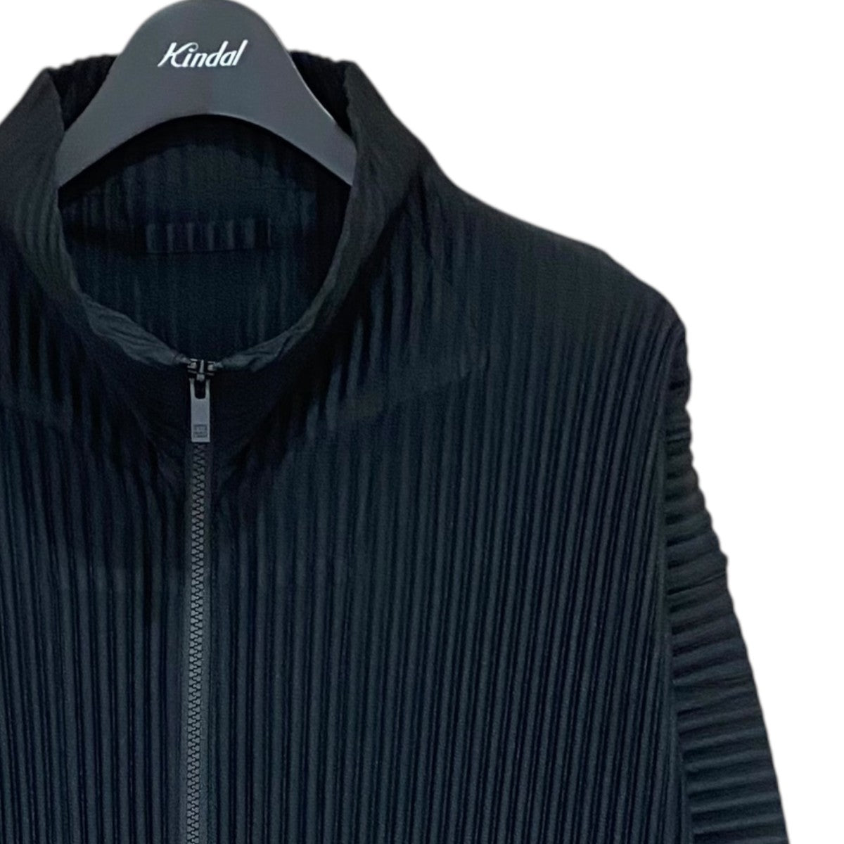 HOMME PLISSE ISSEY MIYAKE BASICSプリーツジップアップジャケットHP55JL440 古着・中古-3枚目のアイテム画像