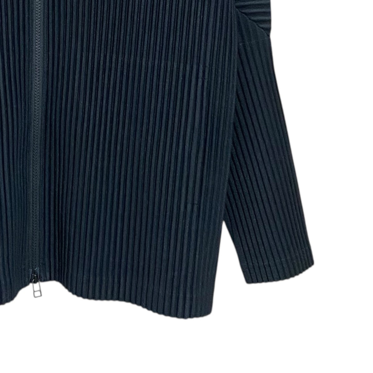 HOMME PLISSE ISSEY MIYAKE BASICSプリーツジップアップジャケットHP55JL440 古着・中古-4枚目のアイテム画像