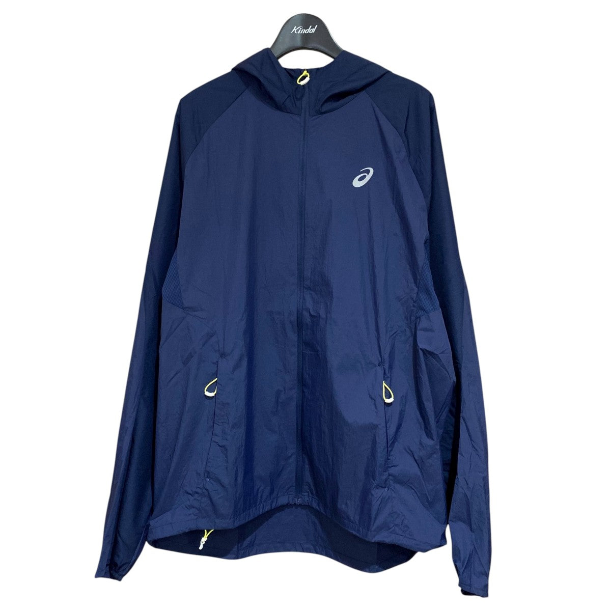 新品 asics メンズ ランニングパッカブルジャケット Lサイズ 定価9，612円 リニアDグレー アシックス  ASICS アシックス ウィンドブレーカー メンズ 海外サイズ asics ROAD