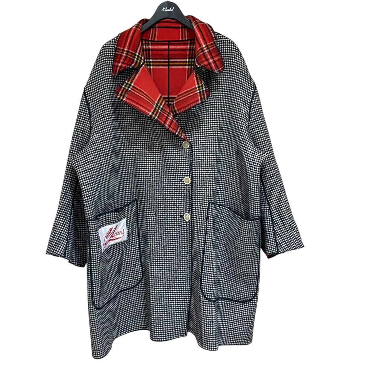 MARNI(マルニ) リバーシブルコートチェック 千鳥格子CPMA0172BN