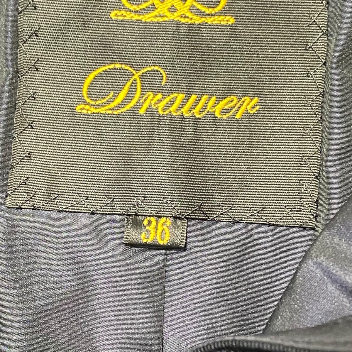 Drawer(ドゥロワー) グログランノーカラーコート6525-299-0883