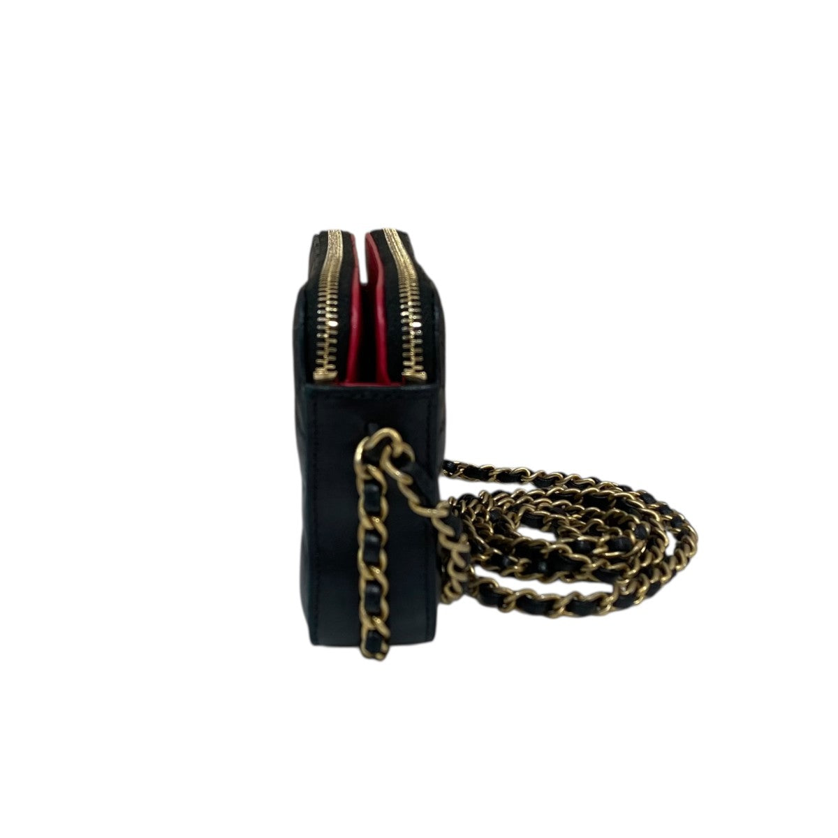 マトラッセ ダブルジップ チェーンウォレット