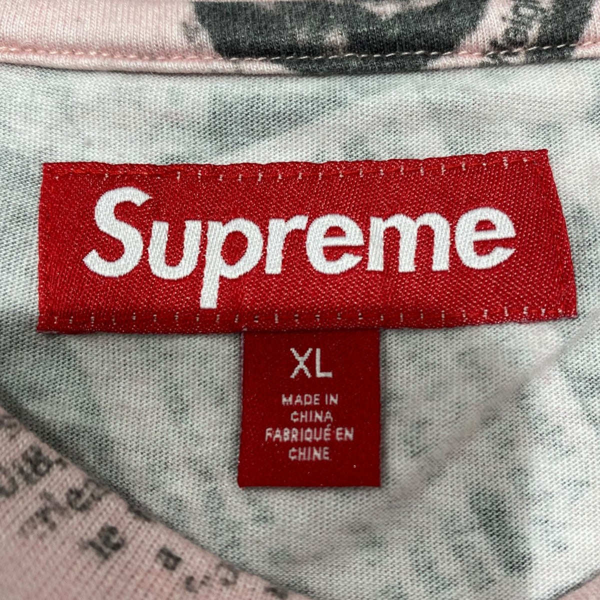 Supreme(シュプリーム) 25AWNewspaper S／S Top ピンク サイズ XL