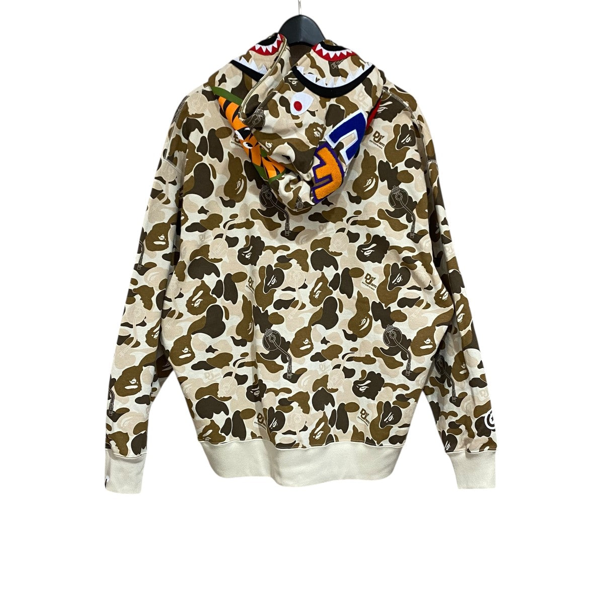 CAMO SHARK RELAXED FIT FULL ZIP HOODIE001ZPL731905C