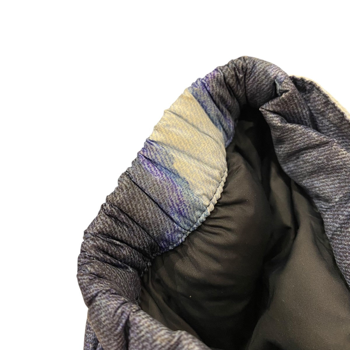 ダウンジャケットND521001 Bleached Denim Print Nuptse Jacket