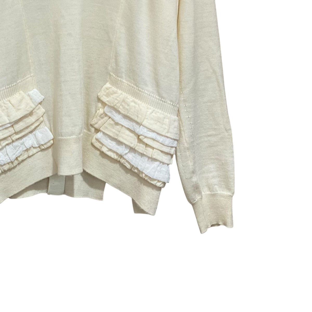 tricot COMME des GARCONS(トリココムデギャルソン) フリルニットTG