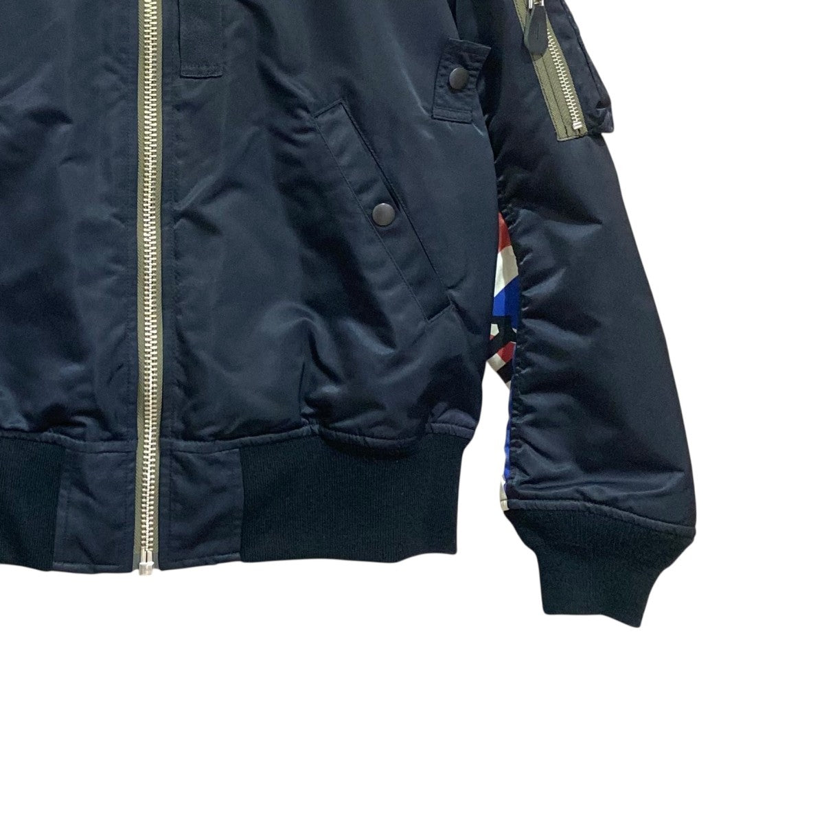 スリーブユニオンフラッグ柄 MA-1 JACKET