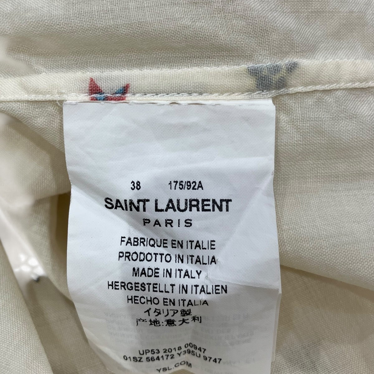 Saint Laurent Paris 長袖シャツ564172 古着・中古-5枚目のアイテム画像