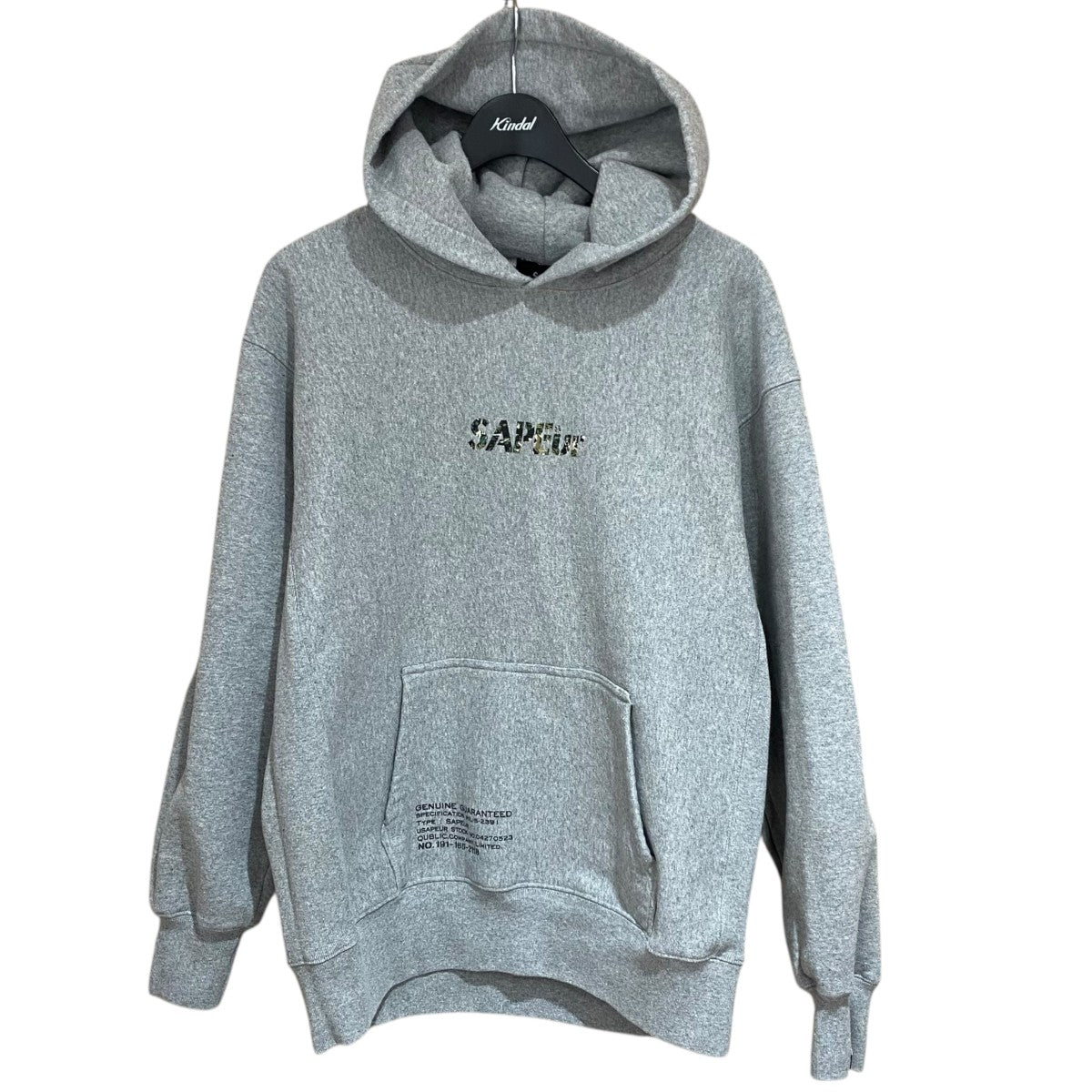【SAPEur】ロッドマン グレー パーカー M サプール SAPEur 70s POP HEAD HOODIE GREY L ポップ ヘッド