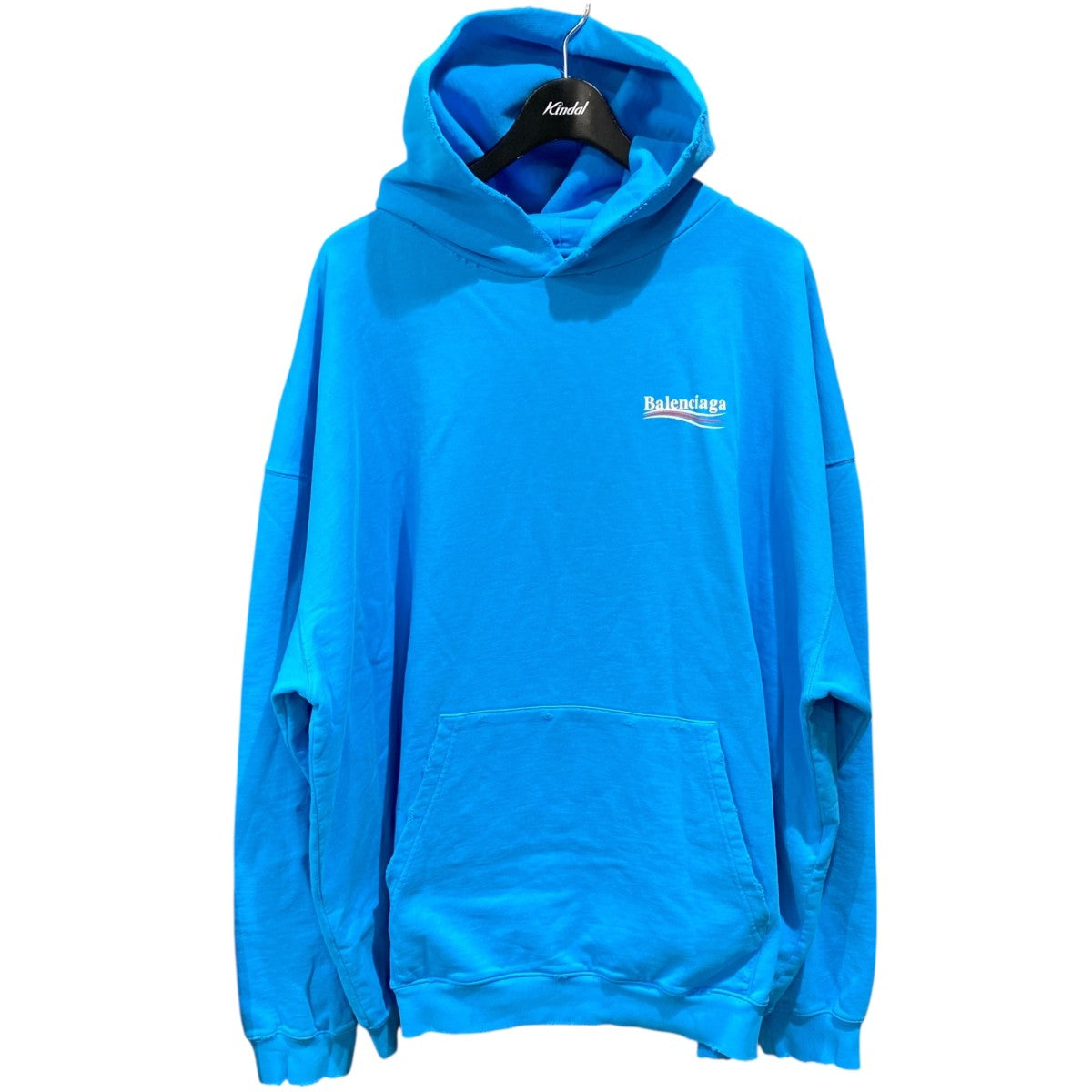 BALENCIAGA ダメージ加工 キャンペーンロゴ パーカー620973 古着・中古-1枚目のアイテム画像