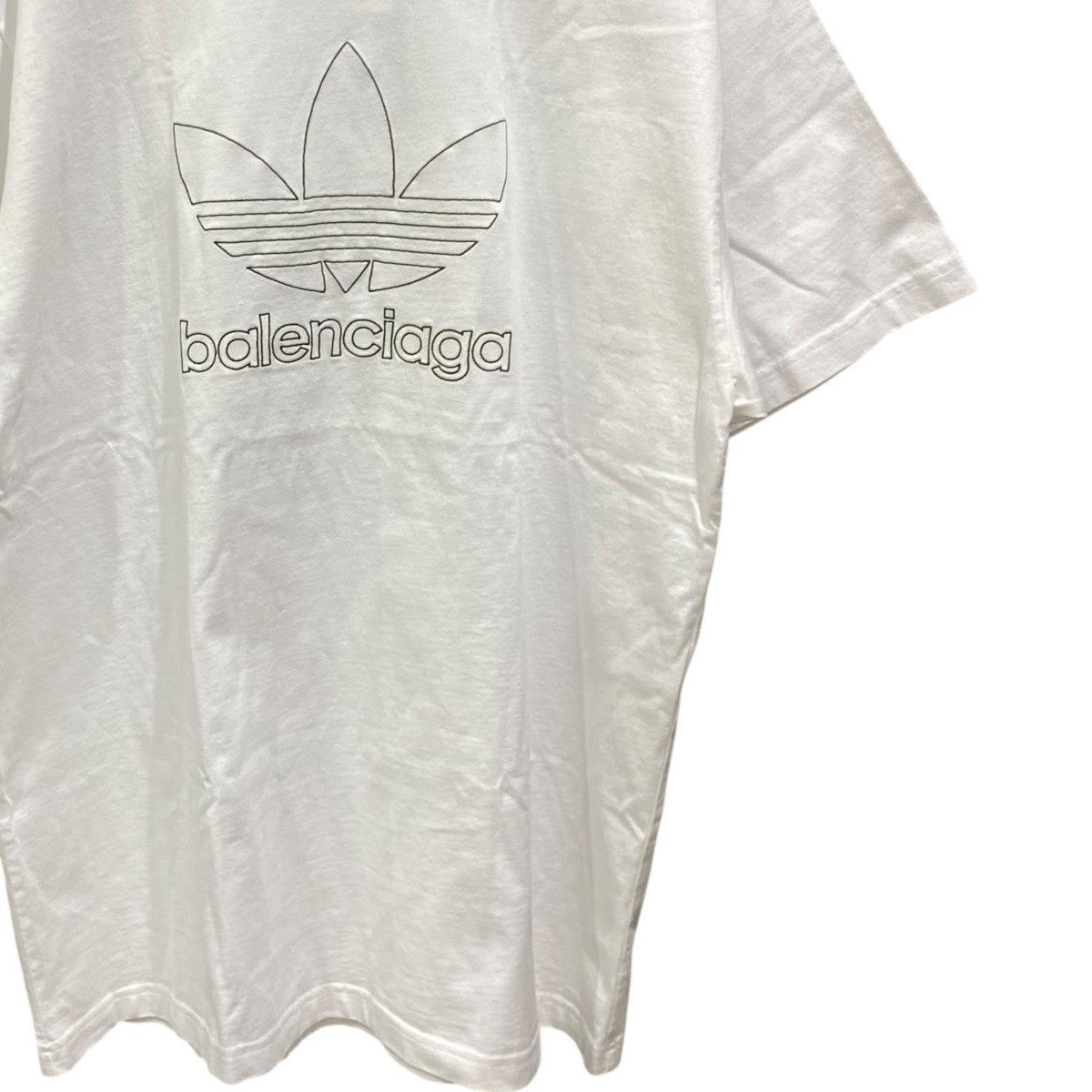 BALENCIAGA×adidas adidasロゴ刺繍 オーバーサイズ Tシャツ723976 古着・中古-4枚目のアイテム画像