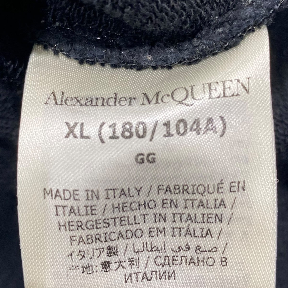 ALEXANDER McQUEEN ロゴ刺繍プルオーバーパーカー781955 古着・中古-5枚目のアイテム画像