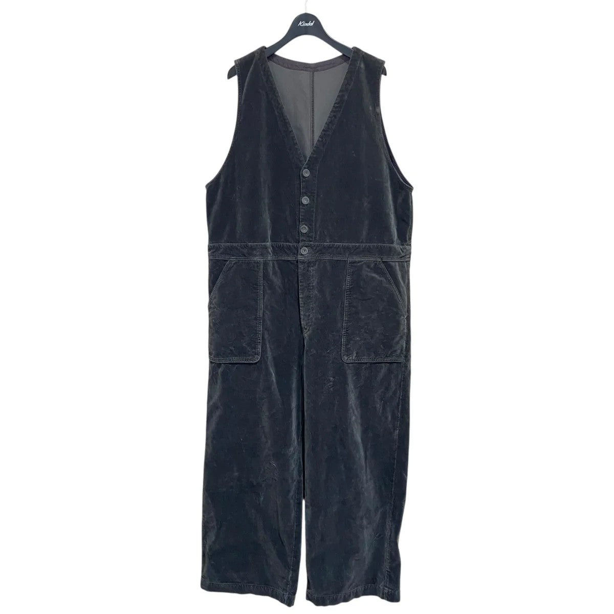 25AWコットンベルベットサロペット01254-1069