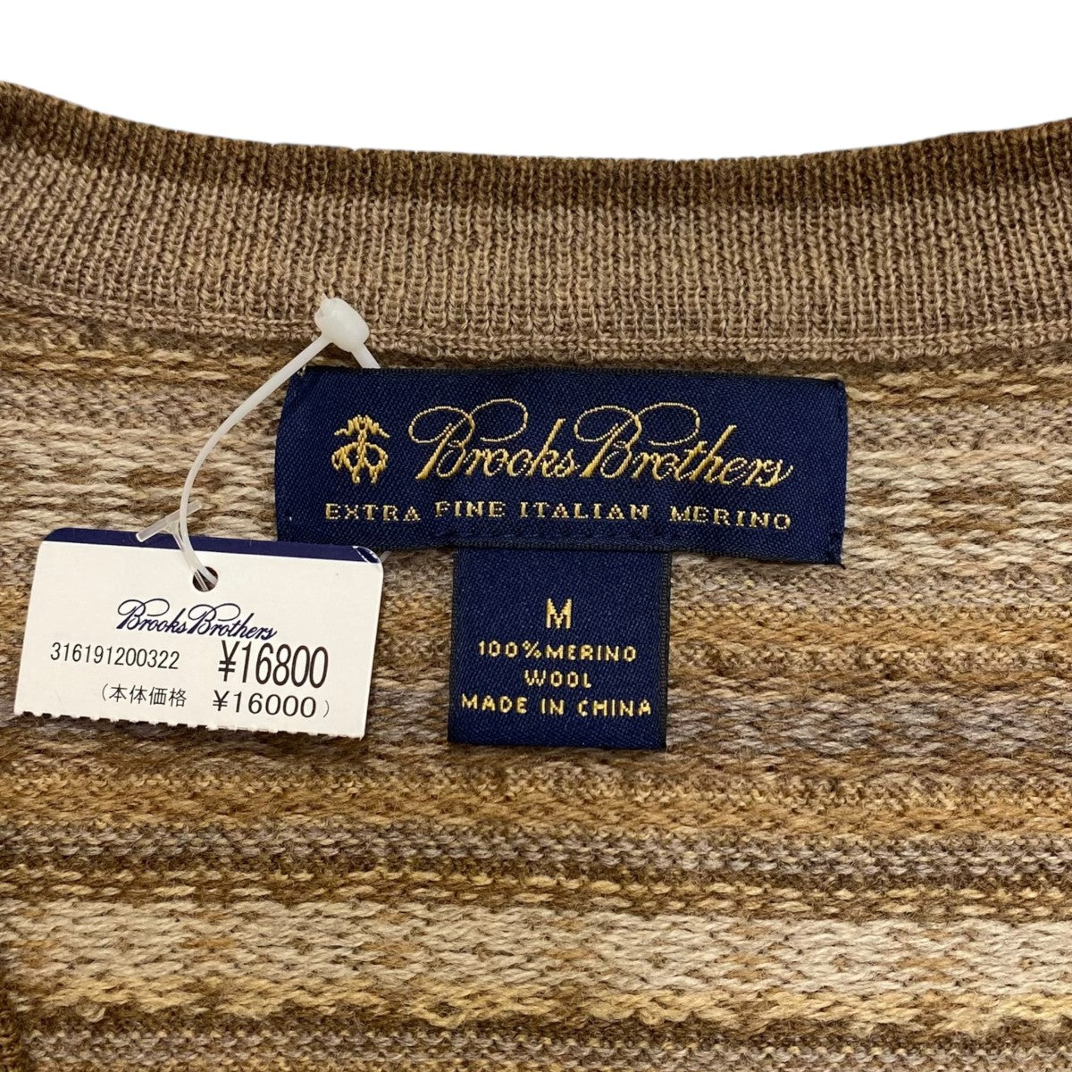 BROOKS BROTHERS フェアアイルVネックニット 古着・中古-5枚目のアイテム画像