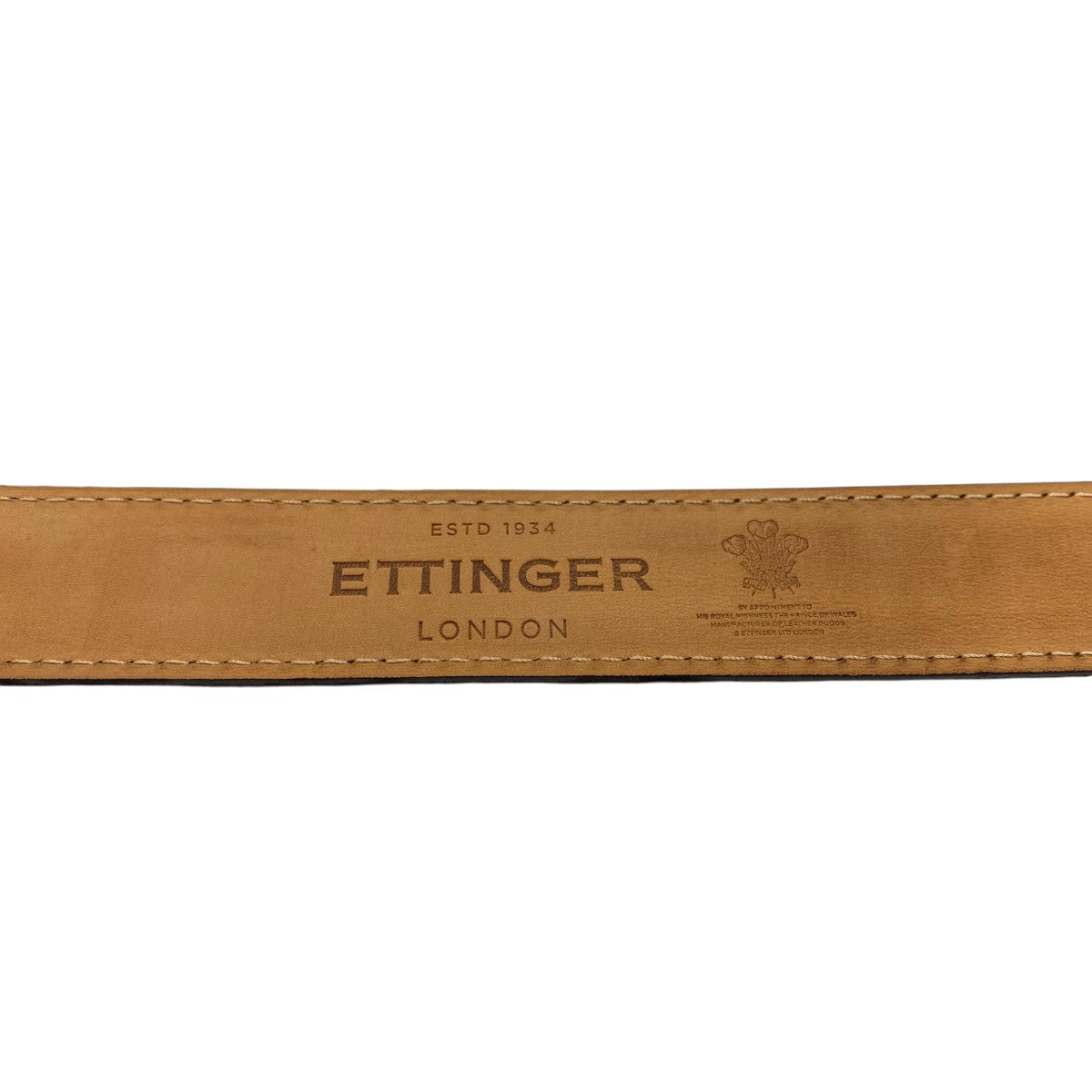 【美品】エッティンガー　スクエアバックルベルト　80 ブラウン　レザー ETTINGER(エッティンガー) スクエアバックルベルト ブラウン サイズ 80