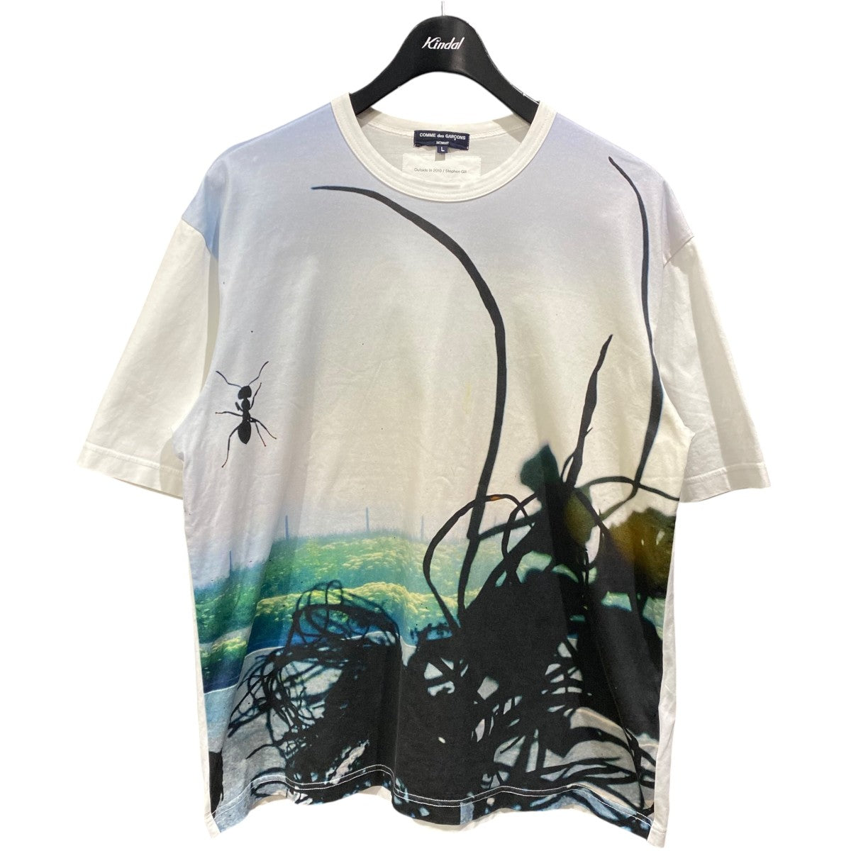 COMME des GARCONS HOMME×Stephen Gill Stephen Gill コラボ グラフィックフォトプリントＴシャツHM-T020 古着・中古-1枚目のアイテム画像
