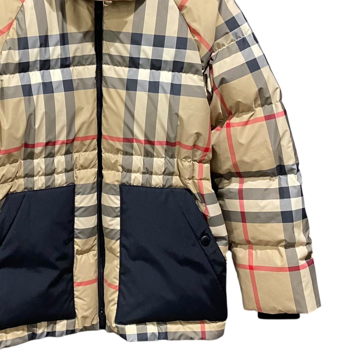 BURBERRY ノヴァチェック柄ダウンジャケット8045956 古着・中古-4枚目のアイテム画像