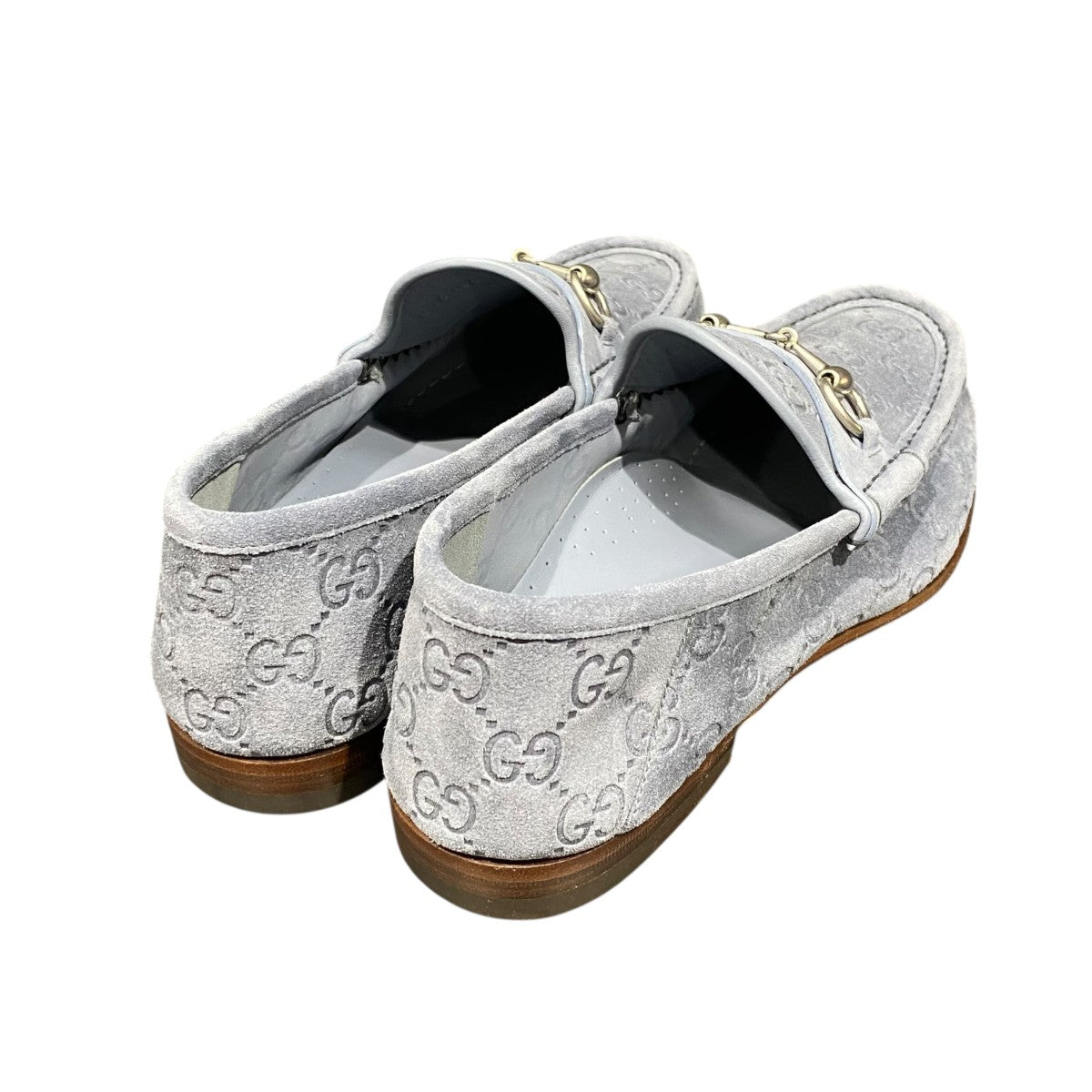 GUCCI(グッチ) GG柄ホースビットローファー816185 816185 グレー
