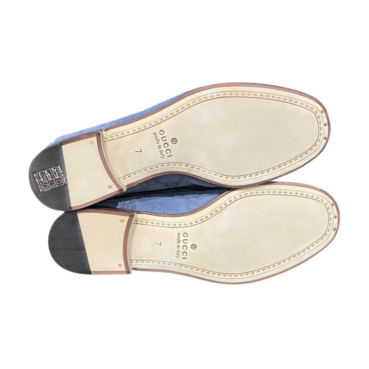 GUCCI(グッチ) GG柄ホースビットローファー816185 816185 グレー