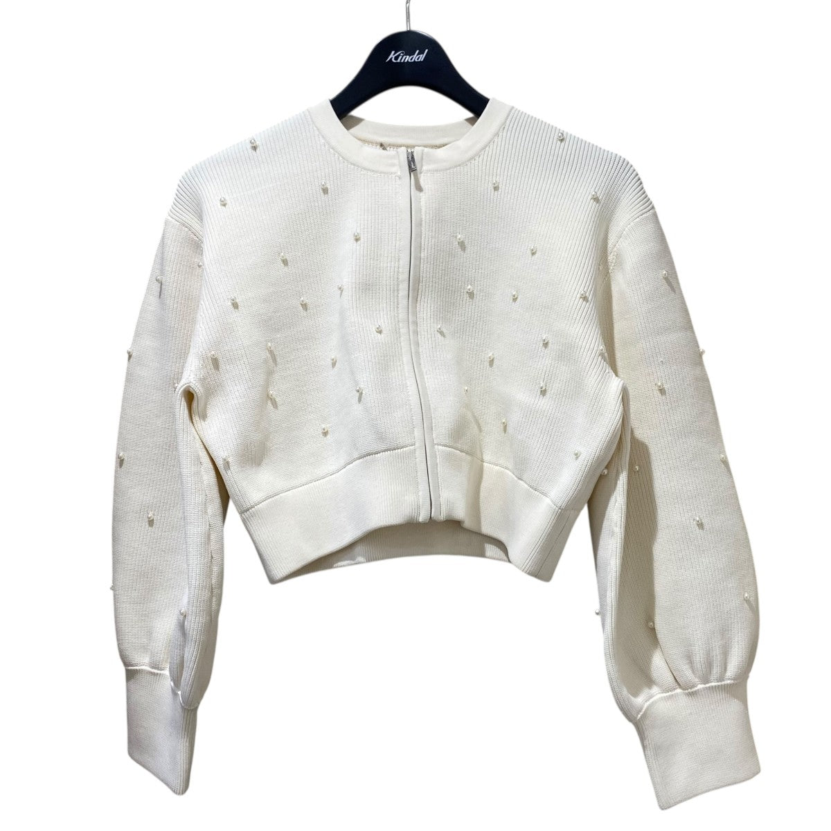 CELFORD パールニットブルゾンCWNJ225066 古着・中古-1枚目のアイテム画像