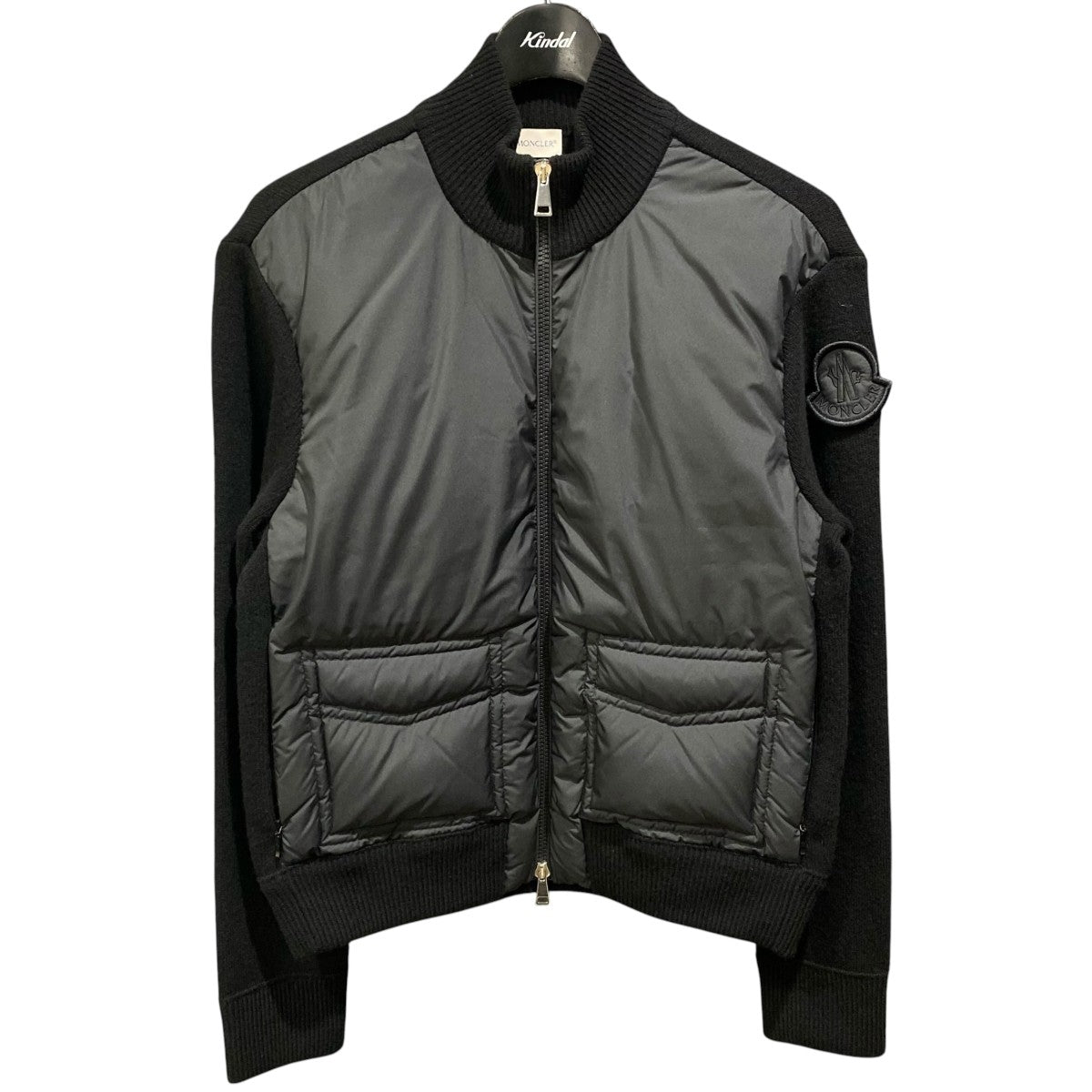 MONCLER ニット切替ダウンジャケット CARDIGANI20939B00001 古着・中古-1枚目のアイテム画像