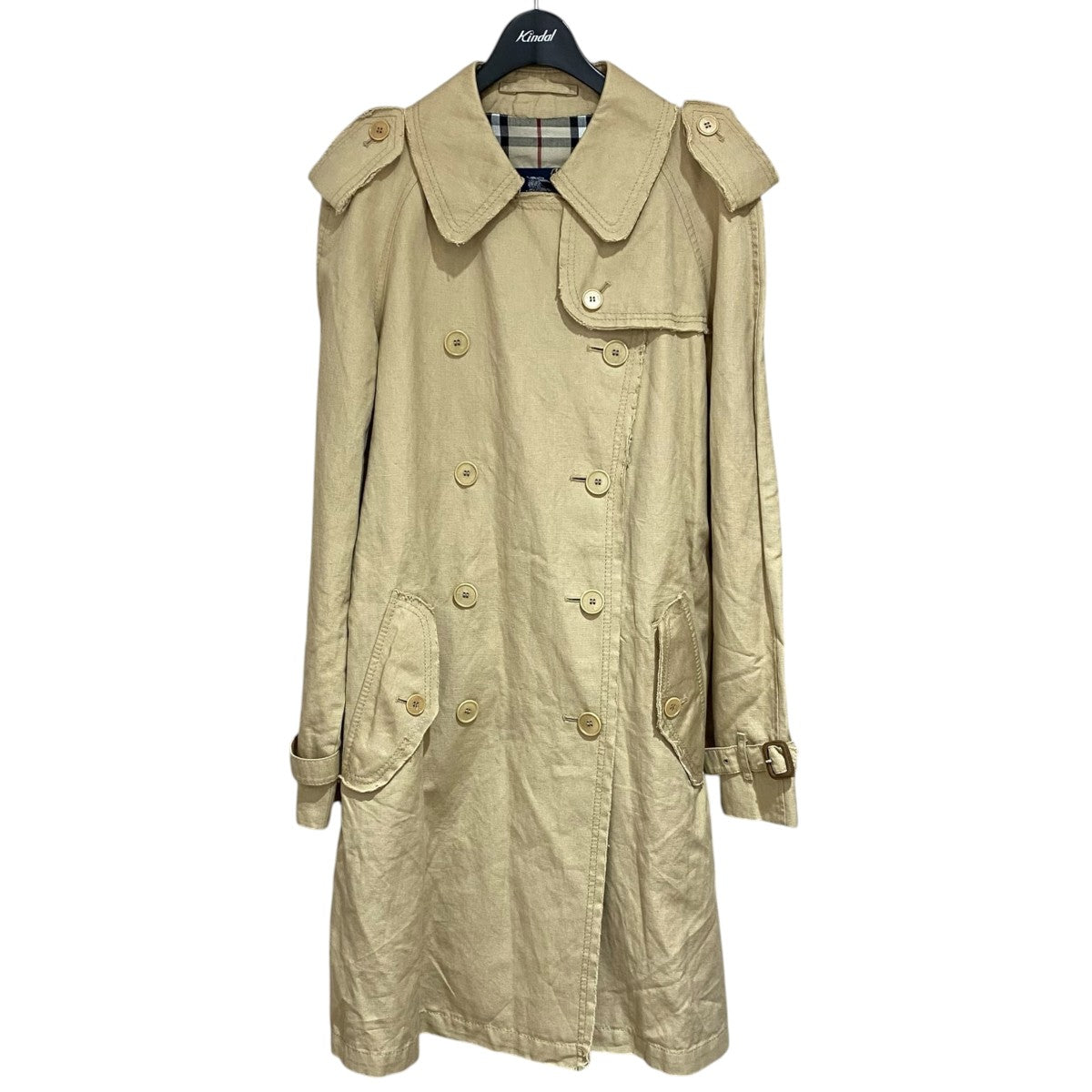 BURBERRY リネン混トレンチコート