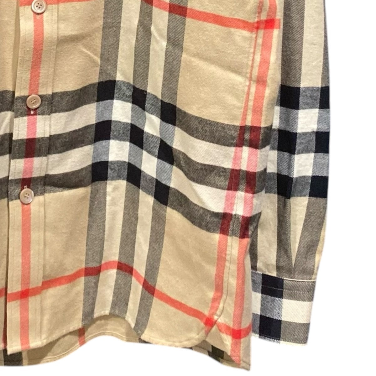 BURBERRY(バーバリー) チェックネルシャツ8064881 8064881 ベージュ