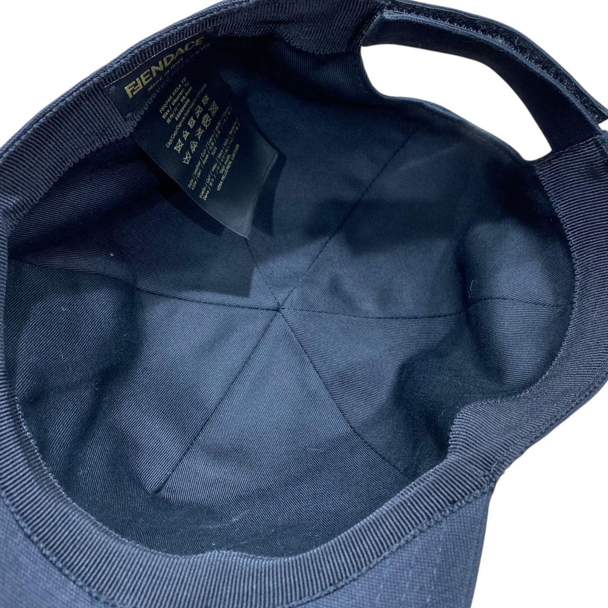 FENDI×VERSACE ■レザーパッチキャップFXQ768 古着・中古-3枚目のアイテム画像