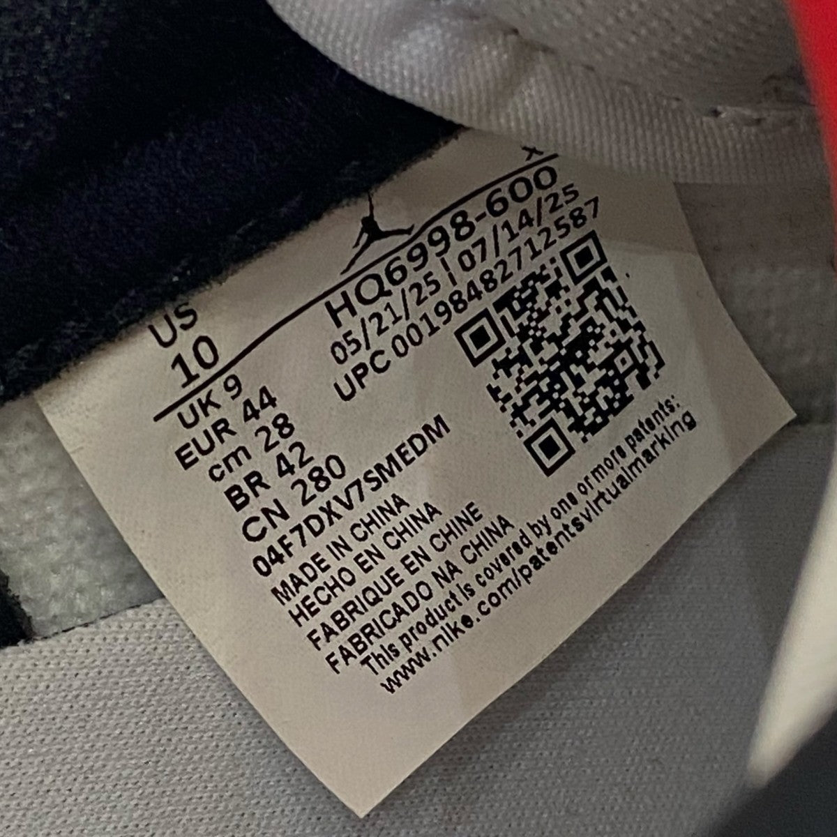 25AWAIR JORDAN 1 RETRO LOWHQ6998-600