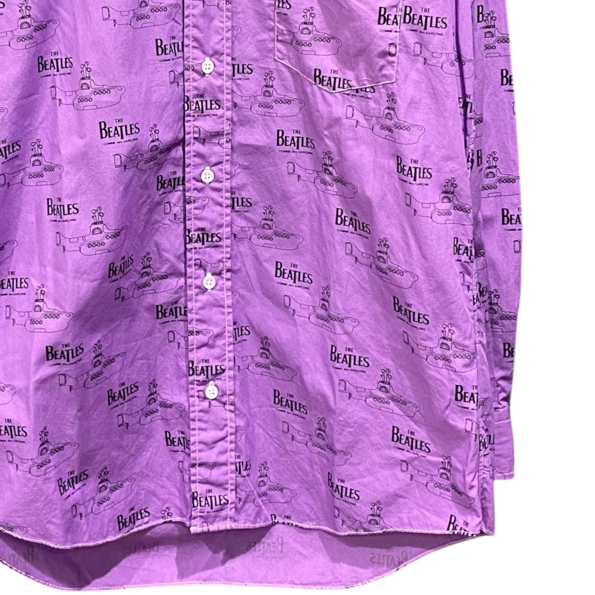 COMME des GARCONS×THE BEATLES グラフィックシャツVH-B002 古着・中古-4枚目のアイテム画像