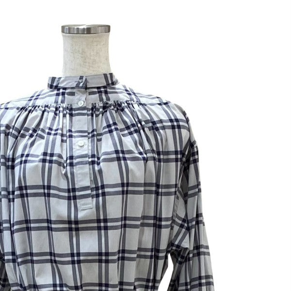 CHECKED BIB FRONT SHIRT DRESS202-15117