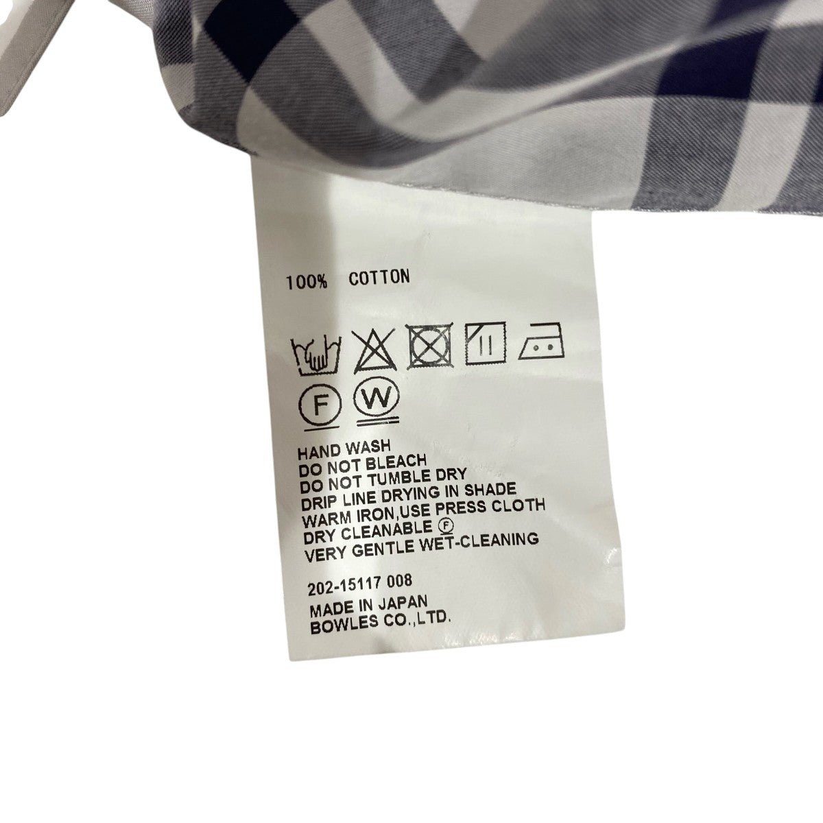 CHECKED BIB FRONT SHIRT DRESS202-15117