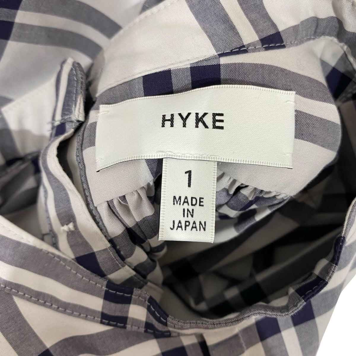 CHECKED BIB FRONT SHIRT DRESS202-15117