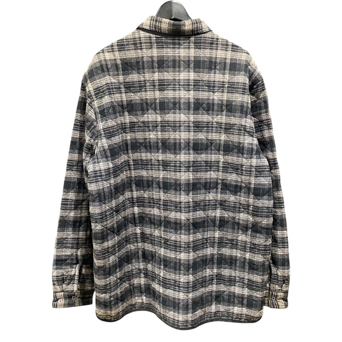 Supreme 19AW／Quilted Plaid Zip Up Shirts 古着・中古-2枚目のアイテム画像