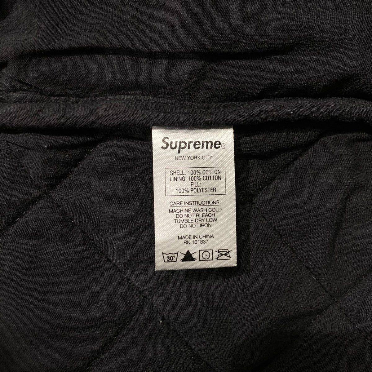 Supreme 19AW／Quilted Plaid Zip Up Shirts 古着・中古-6枚目のアイテム画像